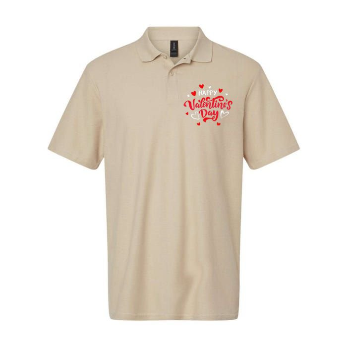 Happy Valentine's Day Softstyle Adult Sport Polo