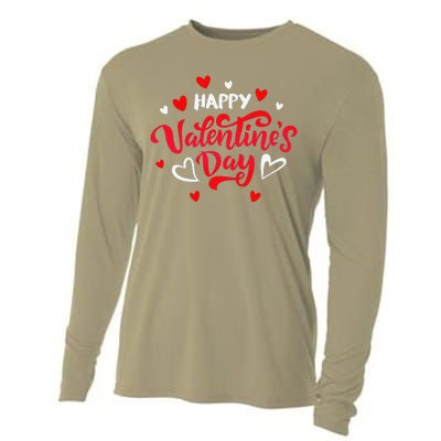 Happy Valentine's Day Cooling Performance Long Sleeve Crew