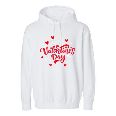 Happy Valentine's Day Garment-Dyed Fleece Hoodie