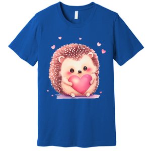 Hedgehog Valentine's Day Gift Premium T-Shirt