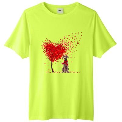 Happy ValentineS Day Heart Tree Love Weimaraner Tall Fusion ChromaSoft Performance T-Shirt