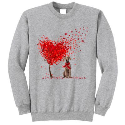 Happy ValentineS Day Heart Tree Love Weimaraner Sweatshirt