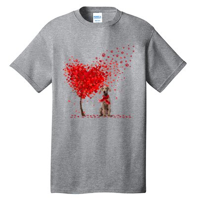 Happy ValentineS Day Heart Tree Love Weimaraner Tall T-Shirt