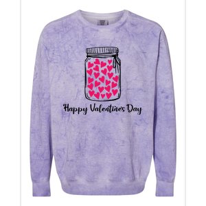 Happy Valentines Day Hearts Valentine Great Gift Colorblast Crewneck Sweatshirt