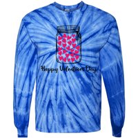 Happy Valentines Day Hearts Valentine Great Gift Tie-Dye Long Sleeve Shirt