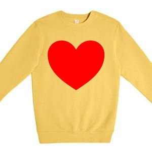 Heart Valentines Day Graphic Novelty Love Heart Premium Crewneck Sweatshirt