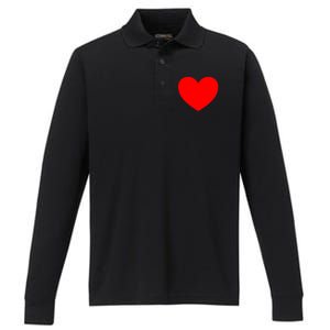 Heart Valentines Day Graphic Novelty Love Heart Performance Long Sleeve Polo