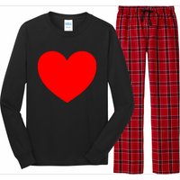 Heart Valentines Day Graphic Novelty Love Heart Long Sleeve Pajama Set