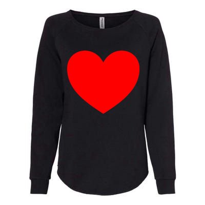 Heart Valentines Day Graphic Novelty Love Heart Womens California Wash Sweatshirt