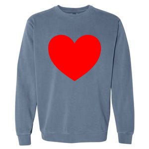 Heart Valentines Day Graphic Novelty Love Heart Garment-Dyed Sweatshirt