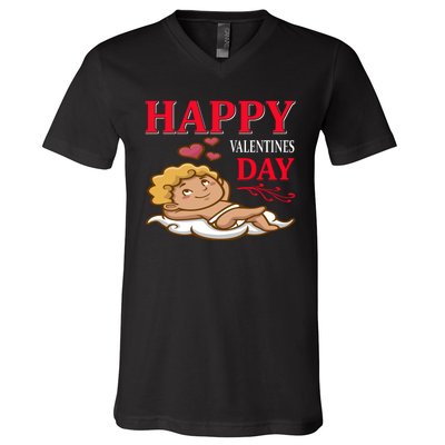 Happy Valentines Day V-Neck T-Shirt