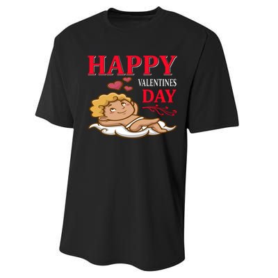 Happy Valentines Day Performance Sprint T-Shirt