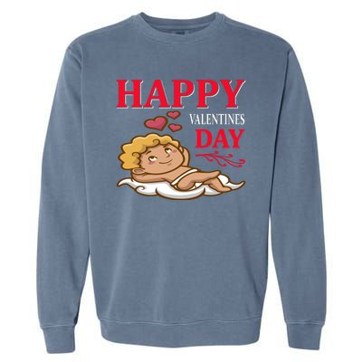 Happy Valentines Day Garment-Dyed Sweatshirt