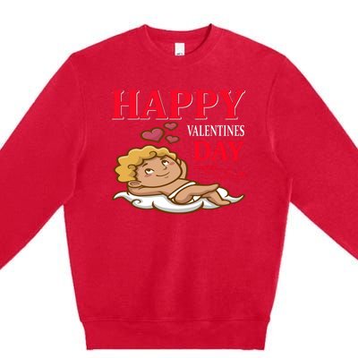 Happy Valentines Day Premium Crewneck Sweatshirt