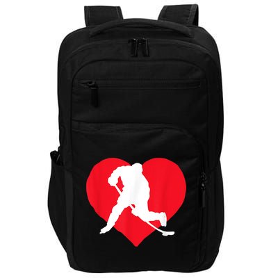 Hockey Valentine Day Funny Gift For Hockey Lover Gifts Impact Tech Backpack