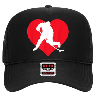 Hockey Valentine Day Funny Gift For Hockey Lover Gifts Trucker Hat