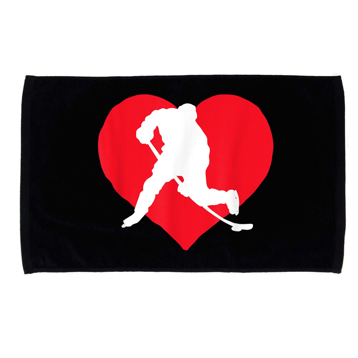 Hockey Valentine Day Funny Gift For Hockey Lover Gifts Microfiber Hand Towel