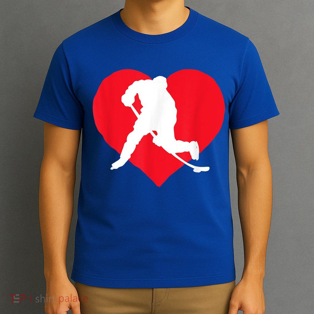Hockey Valentine Day Funny Gift For Hockey Lover Gifts T-Shirt