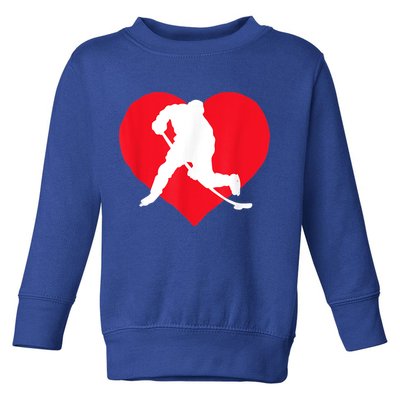 Hockey Valentine Day Funny Gift For Hockey Lover Gifts Toddler Sweatshirt