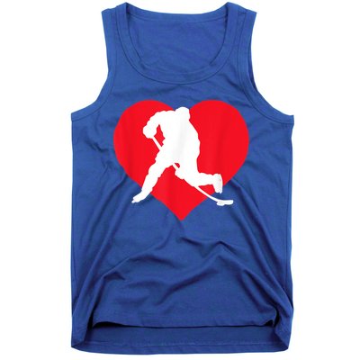 Hockey Valentine Day Funny Gift For Hockey Lover Gifts Tank Top