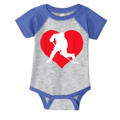 Hockey Valentine Day Funny Gift For Hockey Lover Gifts Infant Baby Jersey Bodysuit