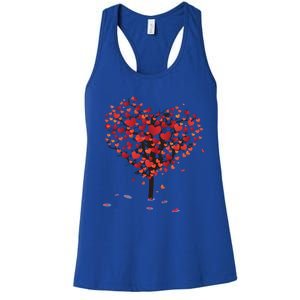 Happy Valentine's Day Love Heart Grows On A Tree Graphic Tee Gift Women's Racerback Tank