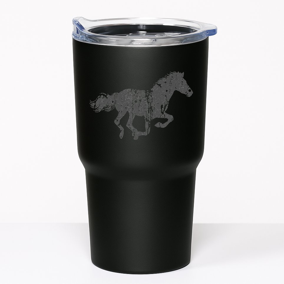 Horse Vintage Design Horse Print Tumbler
