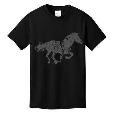 Horse Vintage Design Horse Print Kids T-Shirt