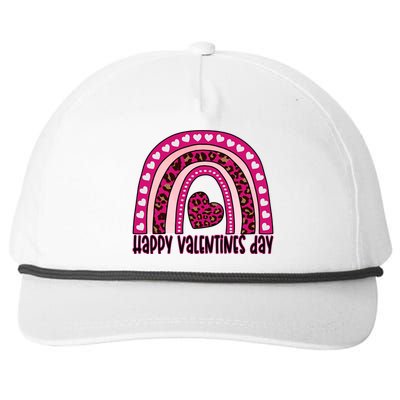 Happy Valentines Day Leopard Valentine Gift Snapback Five-Panel Rope Hat