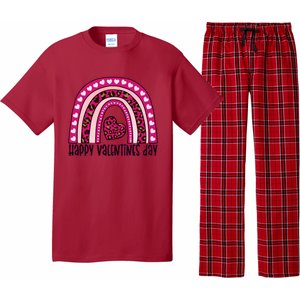 Happy Valentines Day Leopard Valentine Gift Pajama Set