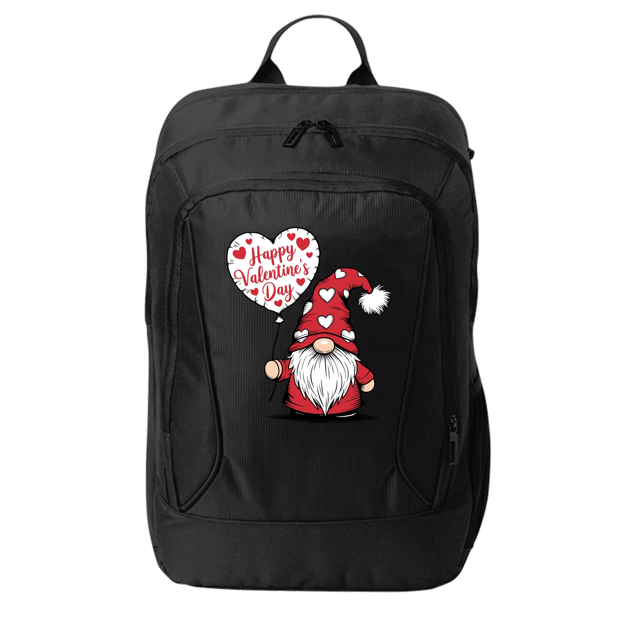 Happy ValentineS Day Cute Gnome City Backpack