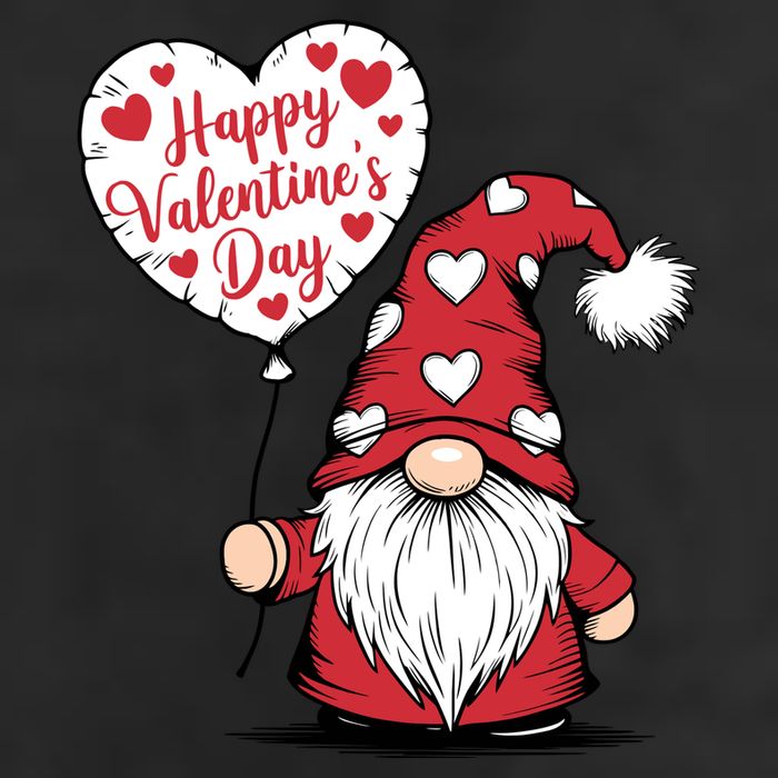 Happy ValentineS Day Cute Gnome Adult Drive Performance Visor