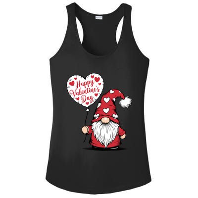 Happy ValentineS Day Cute Gnome Ladies PosiCharge Competitor Racerback Tank