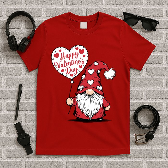 Happy ValentineS Day Cute Gnome T-Shirt