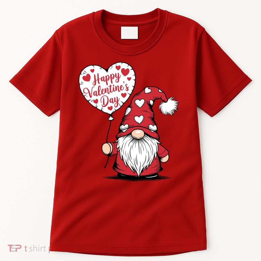 Happy ValentineS Day Cute Gnome Tall T-Shirt