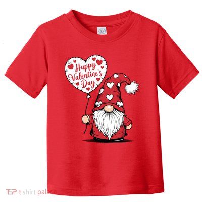 Happy ValentineS Day Cute Gnome Toddler T-Shirt