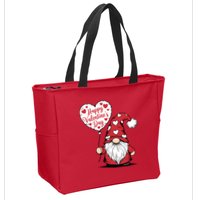 Happy ValentineS Day Cute Gnome Zip Tote Bag