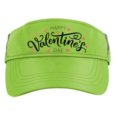 Happy Valentines Day Logo Adult Drive Performance Visor