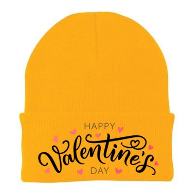 Happy Valentines Day Logo Knit Cap Winter Beanie