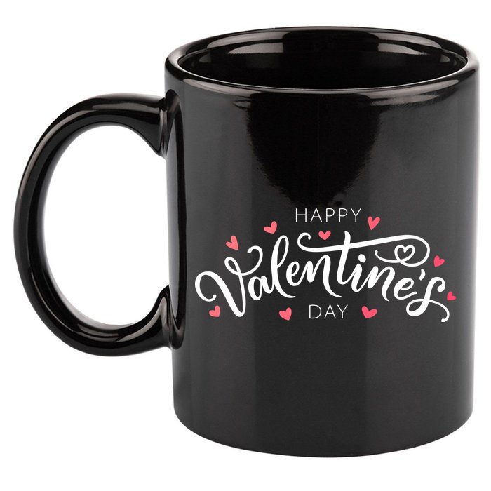 Happy Valentines Day Logo 11oz C Handle Ceramic Mug