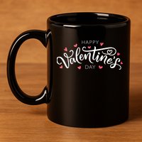 Happy Valentines Day Logo 11oz C Handle Ceramic Mug