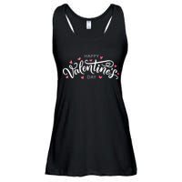 Happy Valentines Day Logo Ladies Essential Flowy Tank