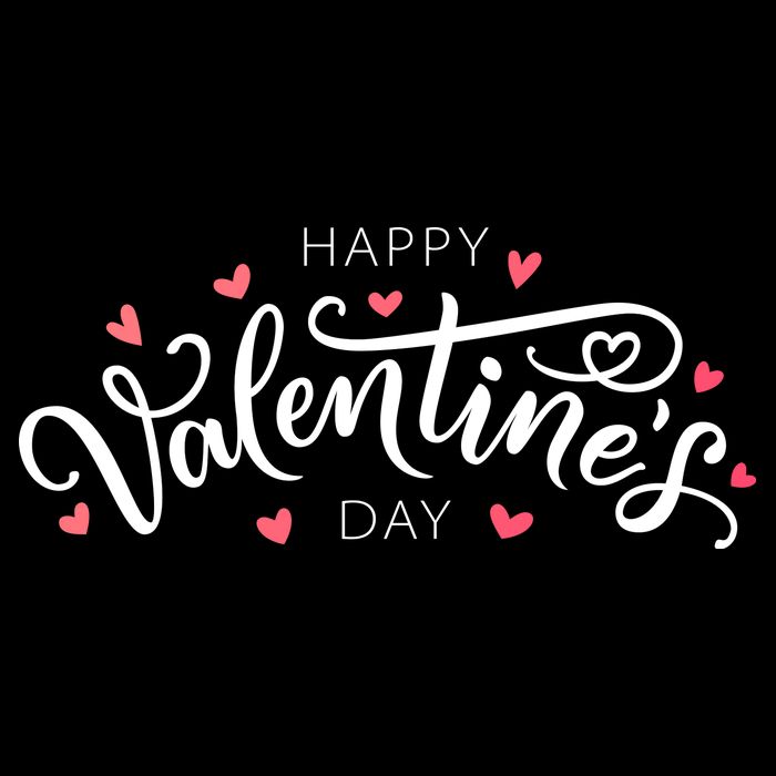 Happy Valentines Day Logo Ladies Essential Flowy Tank