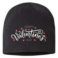 Happy Valentines Day Logo Sustainable Beanie