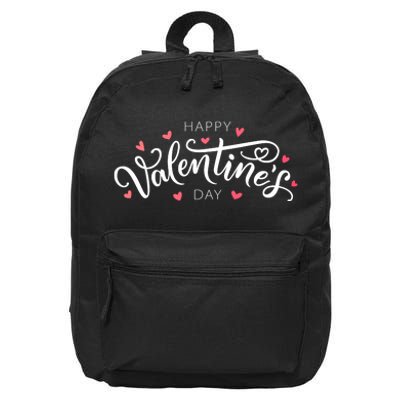 Happy Valentines Day Logo 16 in Basic Backpack