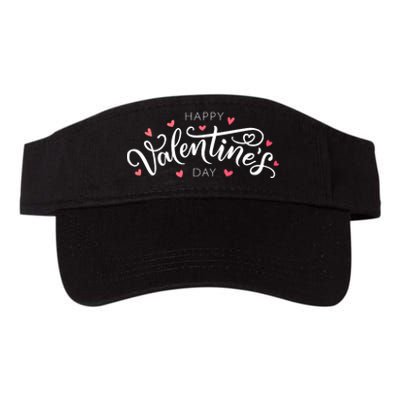 Happy Valentines Day Logo Valucap Bio-Washed Visor