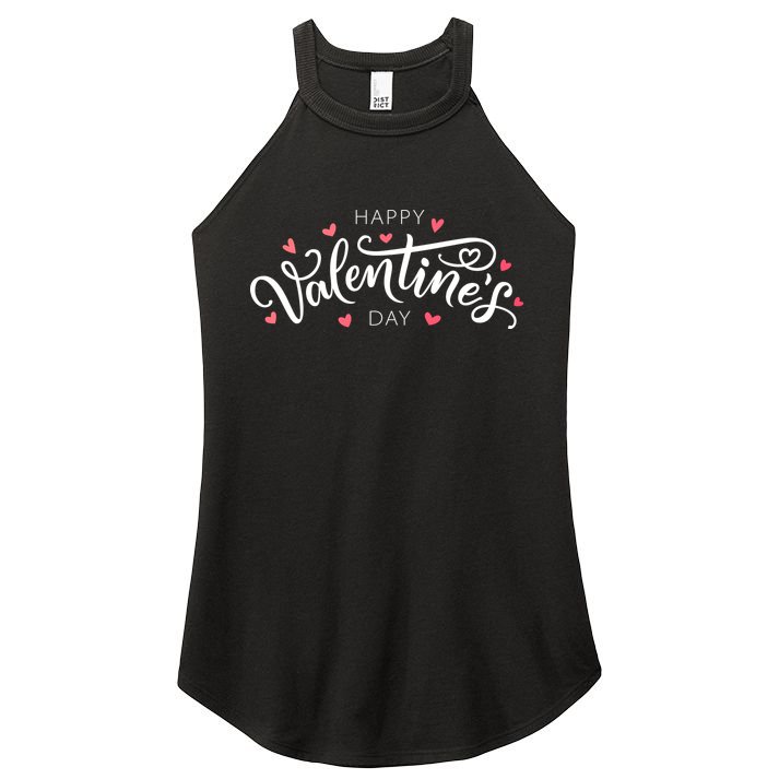 Happy Valentines Day Logo Women's Perfect Tri Rocker Tank