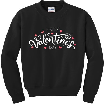 Happy Valentines Day Logo Kids Sweatshirt