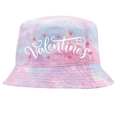 Happy Valentines Day Logo Tie-Dyed Bucket Hat