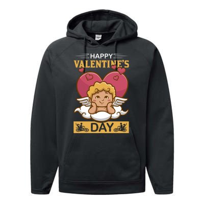 Happy Valentine's Day Performance Fleece Hoodie